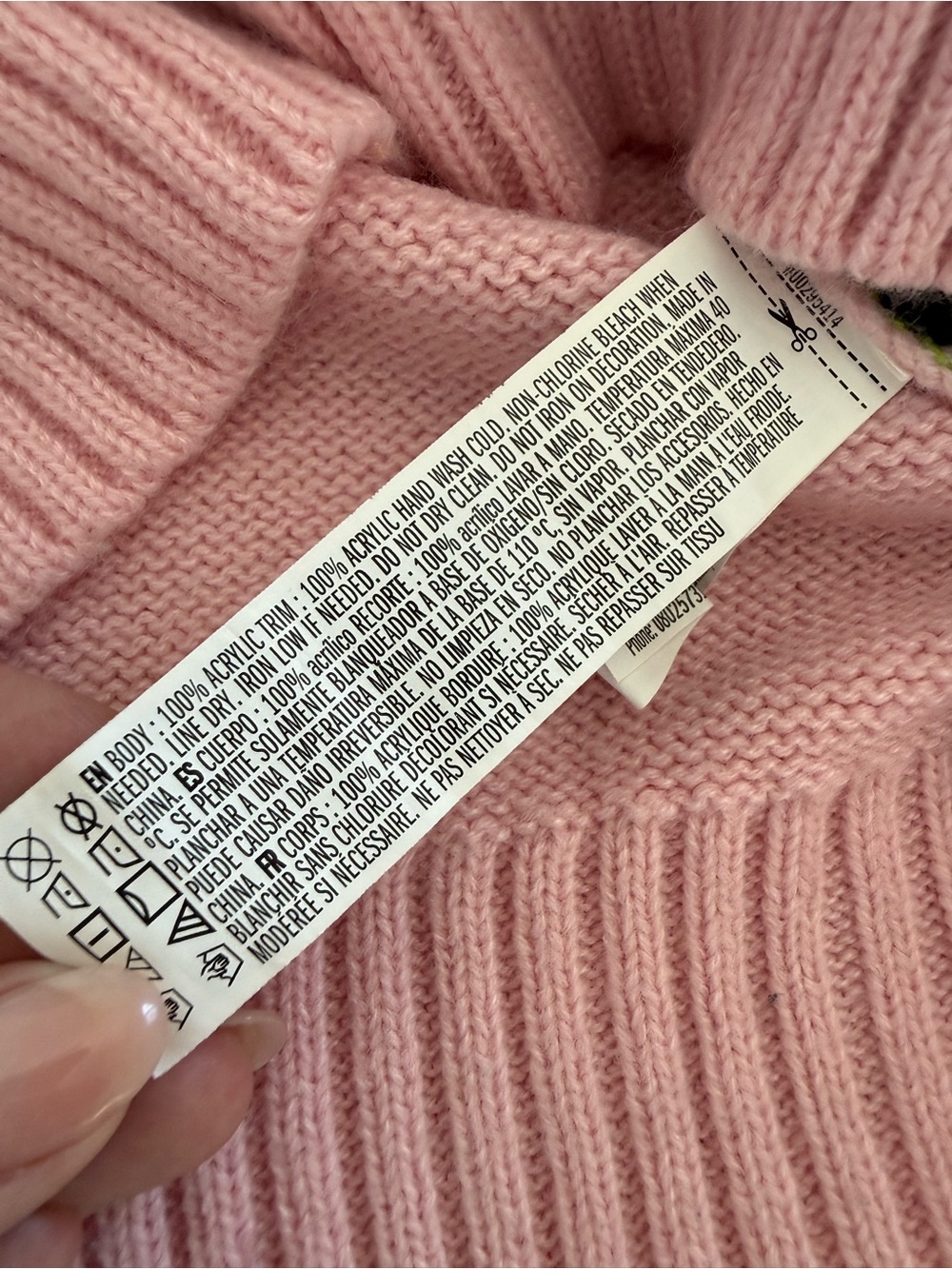 Nickelodeon Hot Topic RugRats Pink Reptar Crewneck Sweater - Picture 6 of 9
